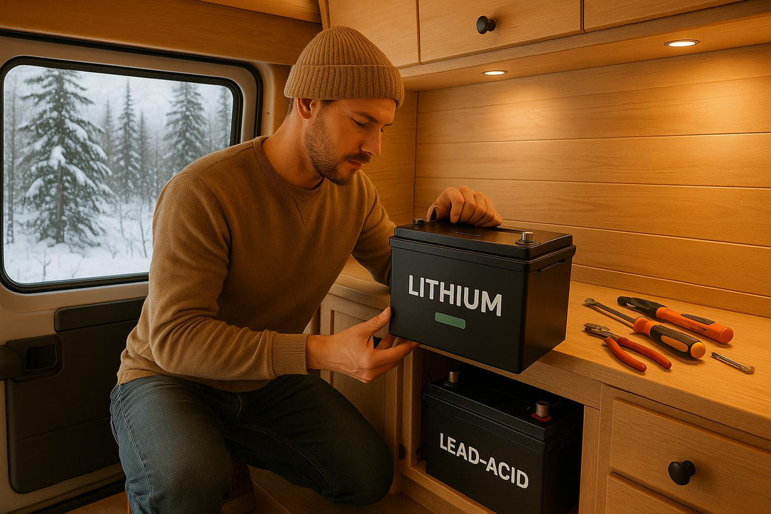 Swapping your van or rv from lead acid batteries to lithium - how to guide