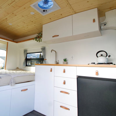 Roger that! A beautiful off-grid adventure van for cyclists.