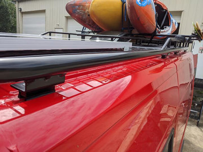 Create a DIY roof rack with our Promaster footpads.