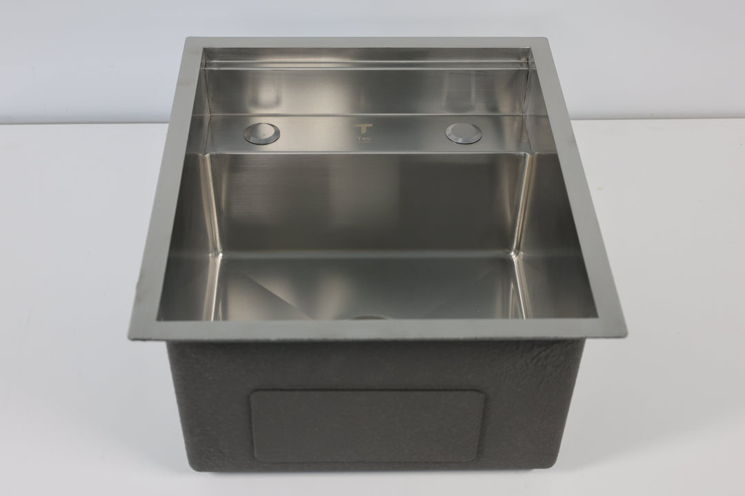 Black Stainless Steel Camper Van RV Sink | Folding Faucet and Soap Dispenser