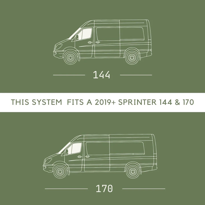 Vanspeed - Sprinter 2019+ Mule Carrier - Passenger Mounting Plate