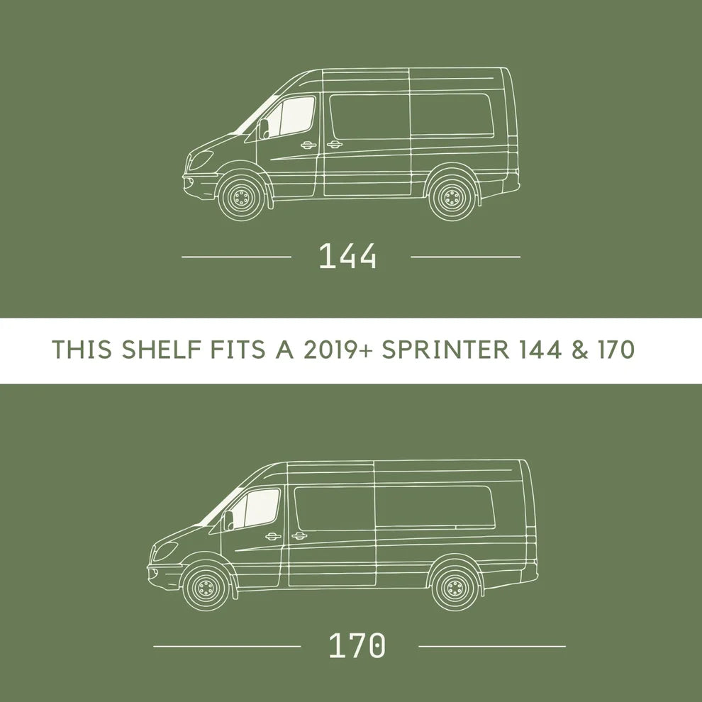 Vanspeed - Sprinter 2019+ Headliner Shelf