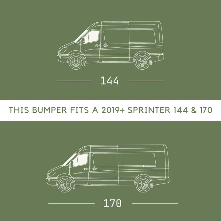 Vanspeed - Sprinter 2019+ Baja Bumper - 4WD