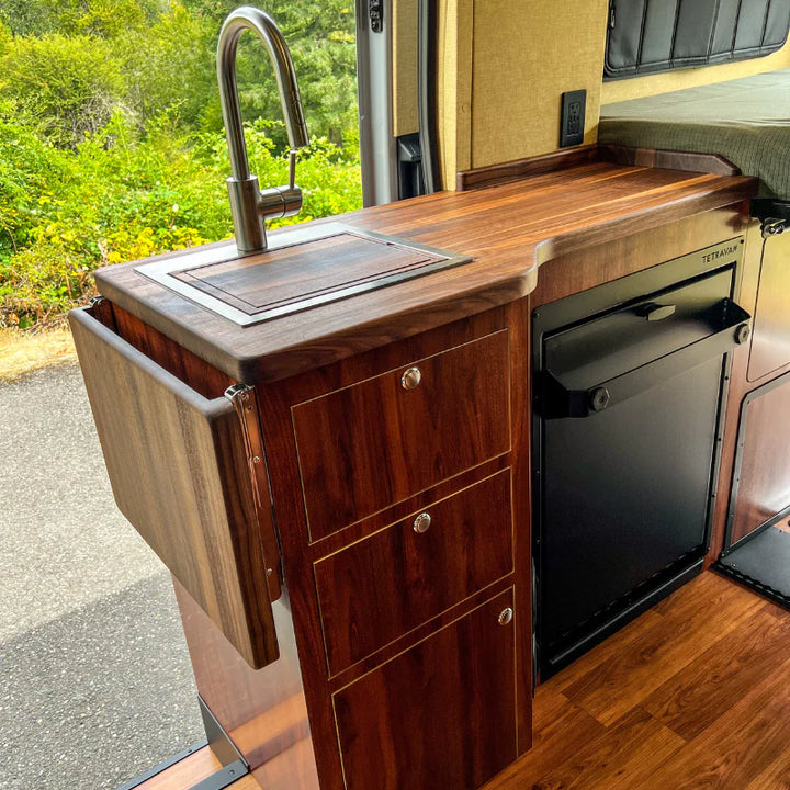 Folding Shower with Magnetic Curtain