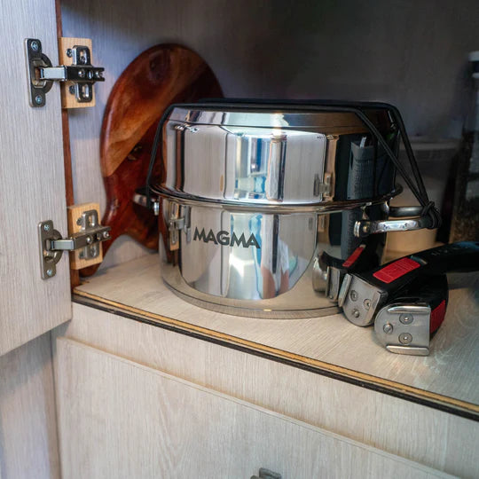Nesting Rv Cookware MAGMA 7 Piece Nesting Induction Cookware Set – Curious Campervans