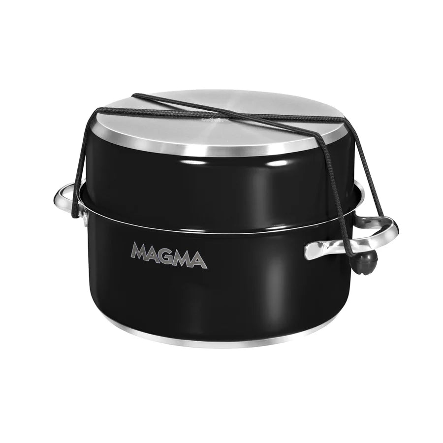 10 Piece Gourmet "Nesting" Stainless Steel Induction Cookware Set with Ceramica Non-Stick