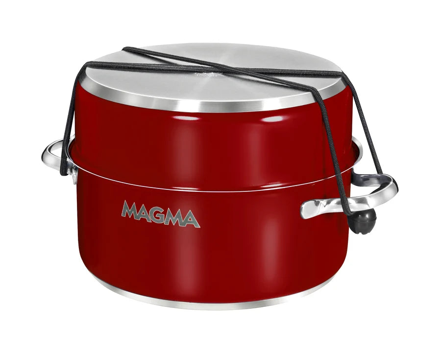 10 Piece Gourmet "Nesting" Stainless Steel Induction Cookware Set with Ceramica Non-Stick