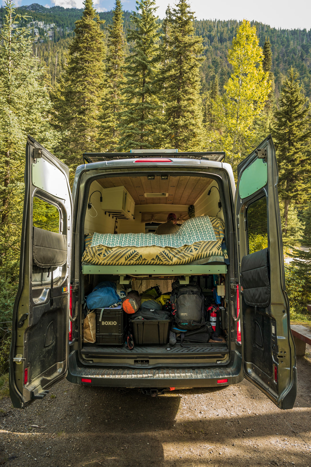 Ford Transit Mid-Roof Side Ladder by Curious Campervans