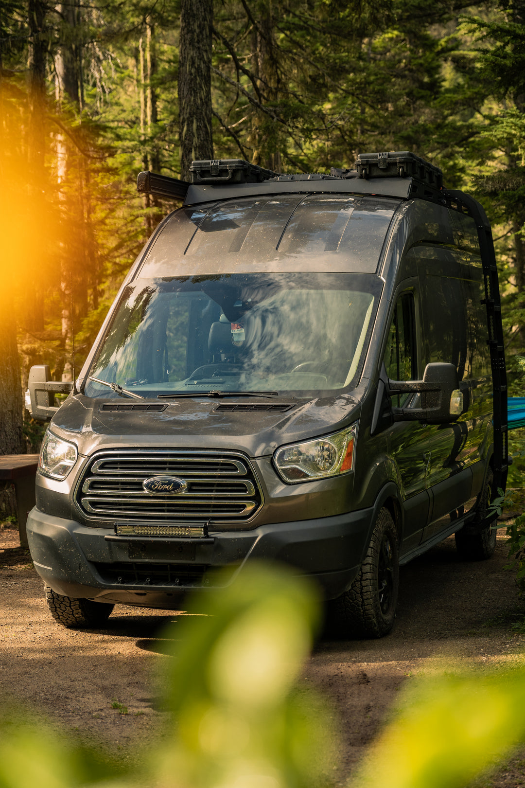 Ford Transit High-Roof Side Ladder by Curious Campervans