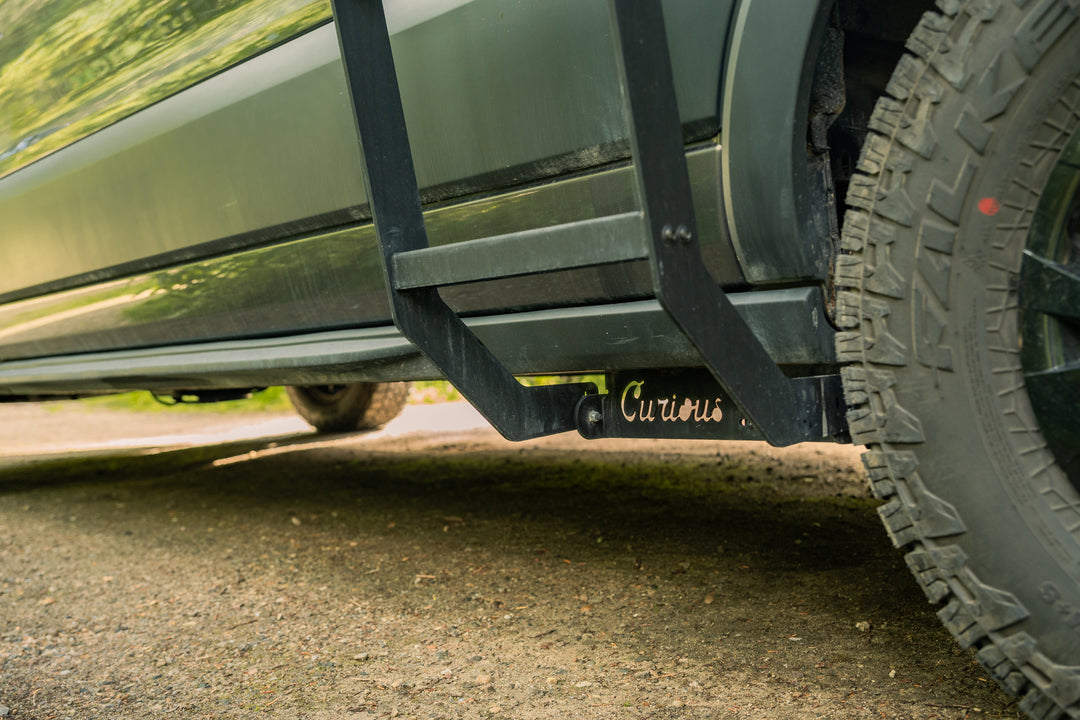 Ford Transit Mid-Roof Side Ladder by Curious Campervans