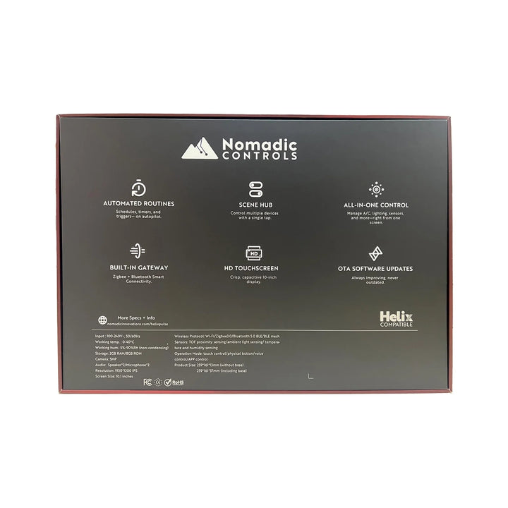 Helix Pulse - Smart Touchscreen Hub for Vans, RVS, and Off-Grid Setups