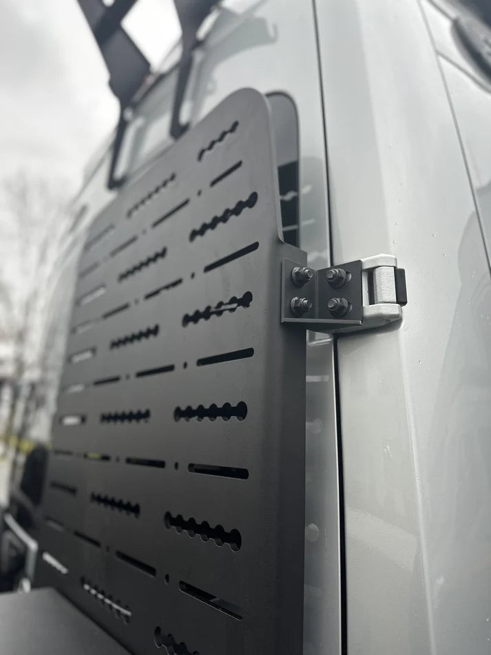 Sprinter Rear Door Racking System TecVan Sprinter Passenger Rear Door Aluminum Gear Rack – Curious Campervans