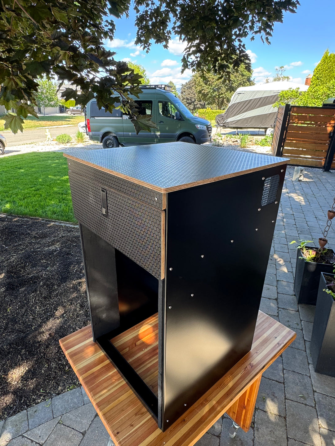 Metal Cabinet Galley for Campervan Conversion