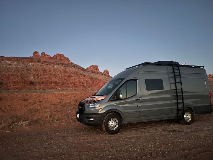 Ford Transit High-Roof Side Ladder by Curious Campervans