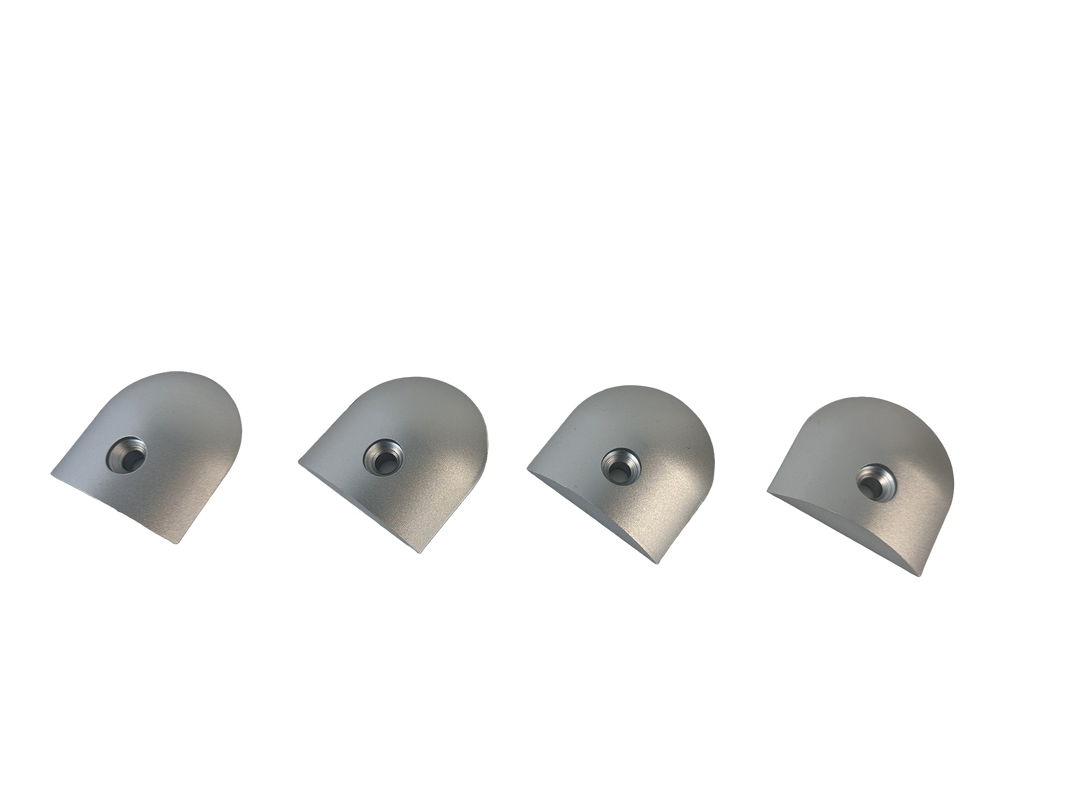 L Track End Caps - Aluminum