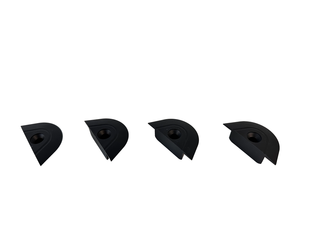 L Track End Caps - Aluminum