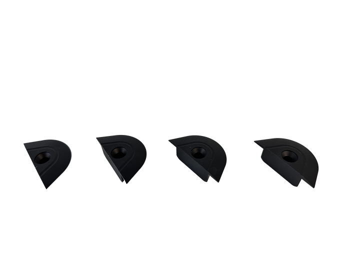 L Track End Caps - Aluminum