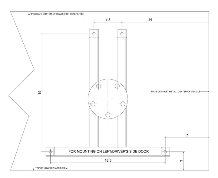 Promaster Van Spare Tire Mount - Back Door