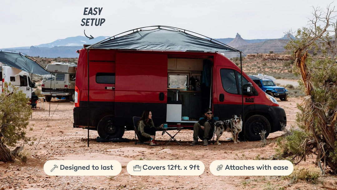 MoonShade Awning - The Most Versatile and Portable Awning for Any Occasion