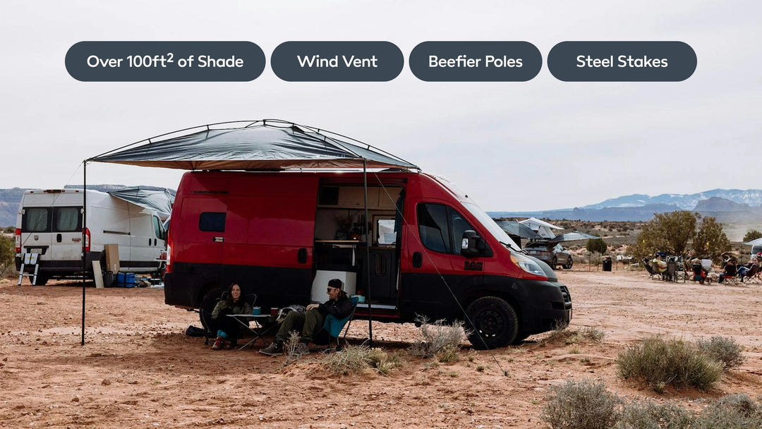 MoonShade Awning - The Most Versatile and Portable Awning for Any Occasion