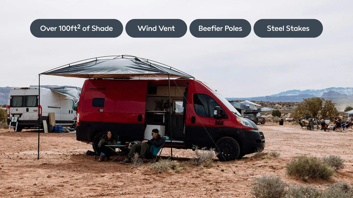MoonShade Awning - The Most Versatile and Portable Awning for Any Occasion