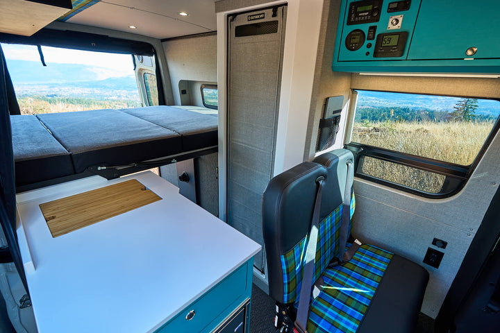 Black Stainless Steel Camper Van RV Sink | Folding Faucet and Soap Dispenser