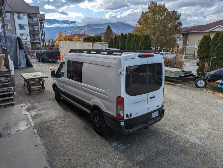 Ford Transit 148" Mid-Roof Rack by Curious Campervans