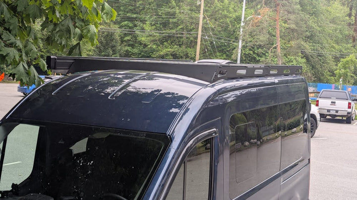 Ford Transit 130" Mid-Roof Rack by Curious Campervans