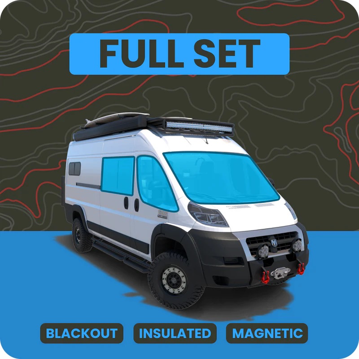 The Wanderful Promaster Full 7-Piece Window Cover Set