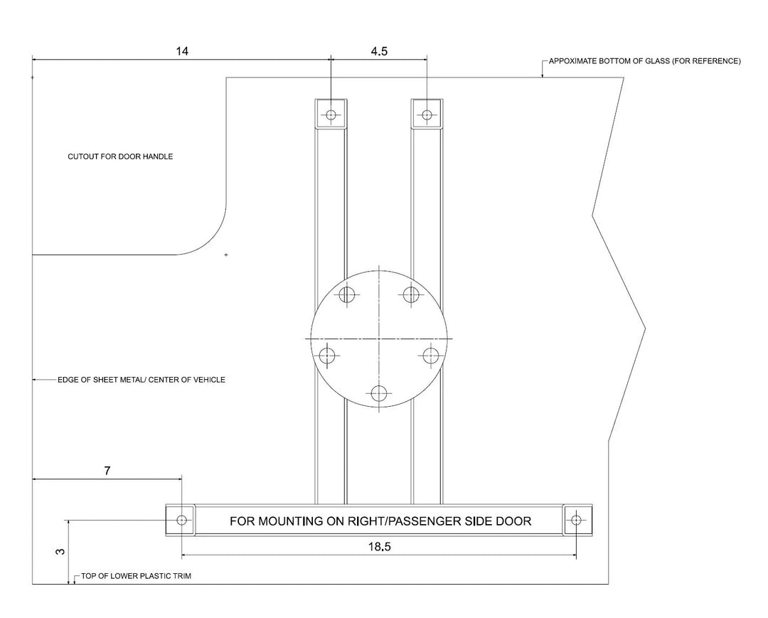Promaster Van Spare Tire Mount - Back Door