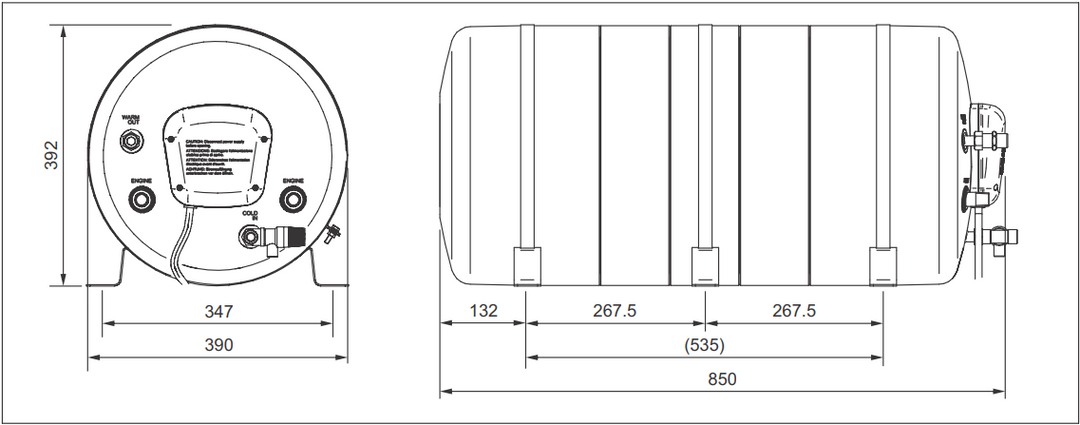 Webasto Isotemp Electric Hot Water Heater