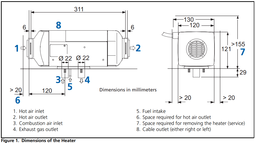 Webasto Air Top 2000 Heater - Diesel