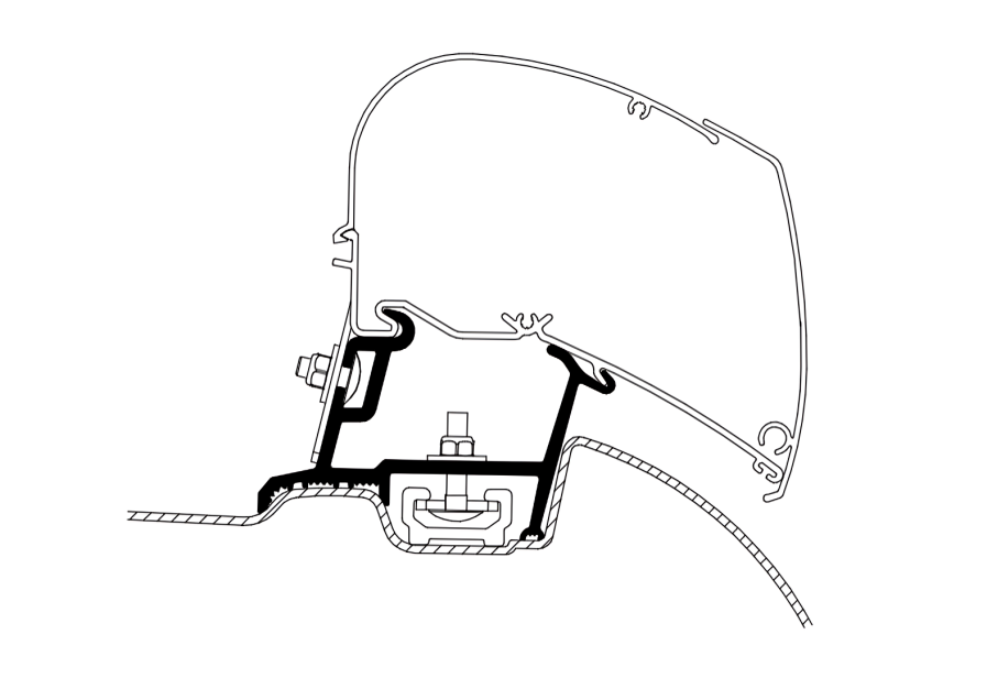 Thule Hideaway Sprinter Roof Brackets