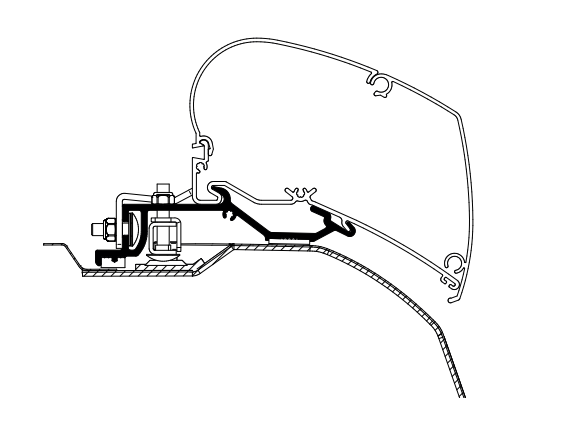 Thule Hideaway Promaster Roof Brackets