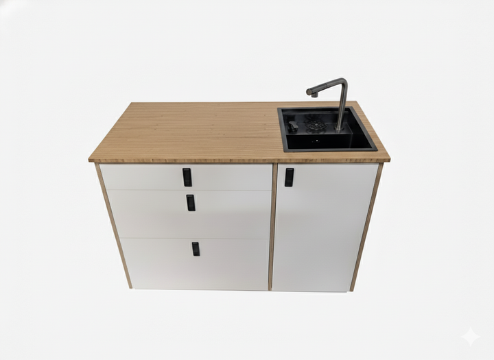 Sink and Storage Galley Cabinet