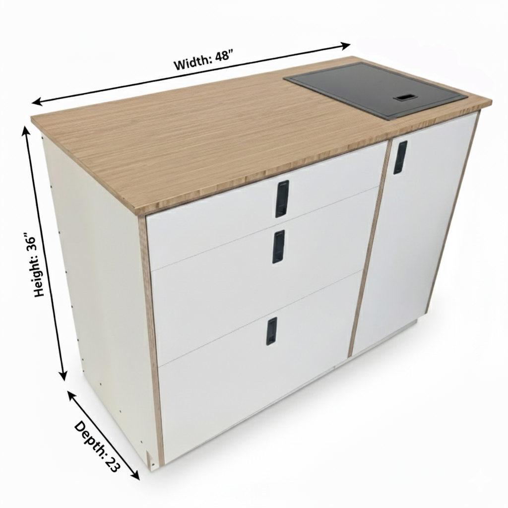 Sink and Storage Galley Cabinet