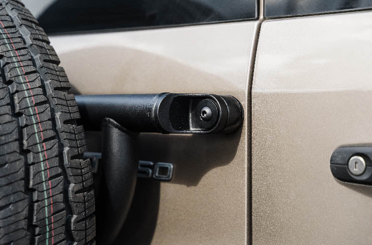 Transit Rear Door Tire Carrier