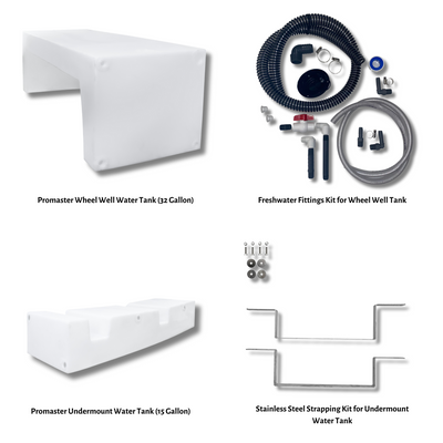 Complete Promaster Water Tanks and Plumbing Bundle