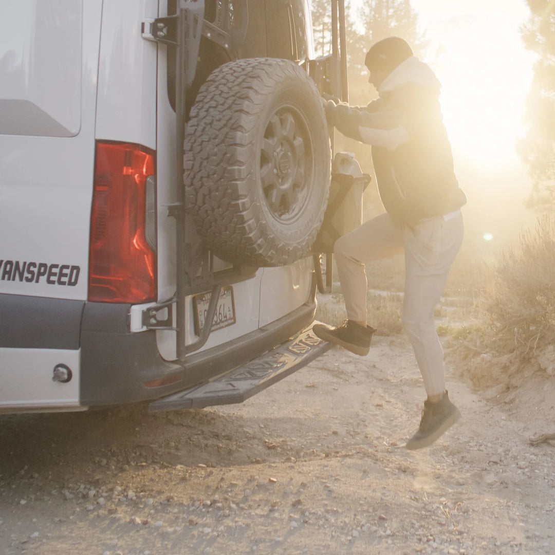 Vanspeed Sprinter Rear Step – Curious Campervans