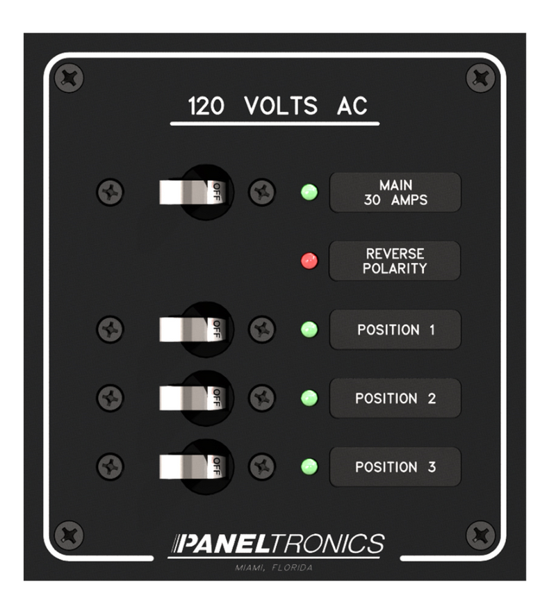 Paneltronics 3 Position AC Panel