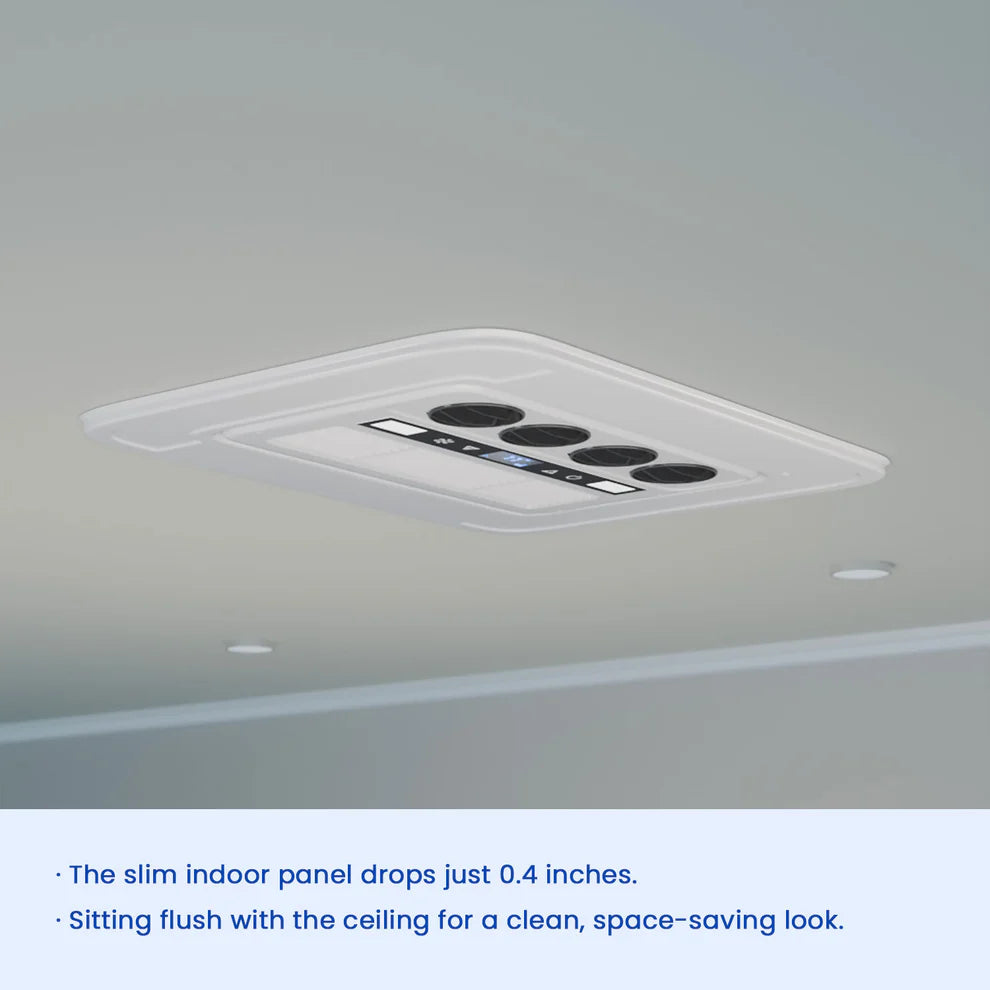 OutEquip 48V Air Conditioner - 11,000 BTU Rooftop Air Conditioner with PTC Heater