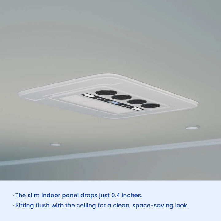 OutEquip 48V Air Conditioner - 11,000 BTU Rooftop Air Conditioner with PTC Heater