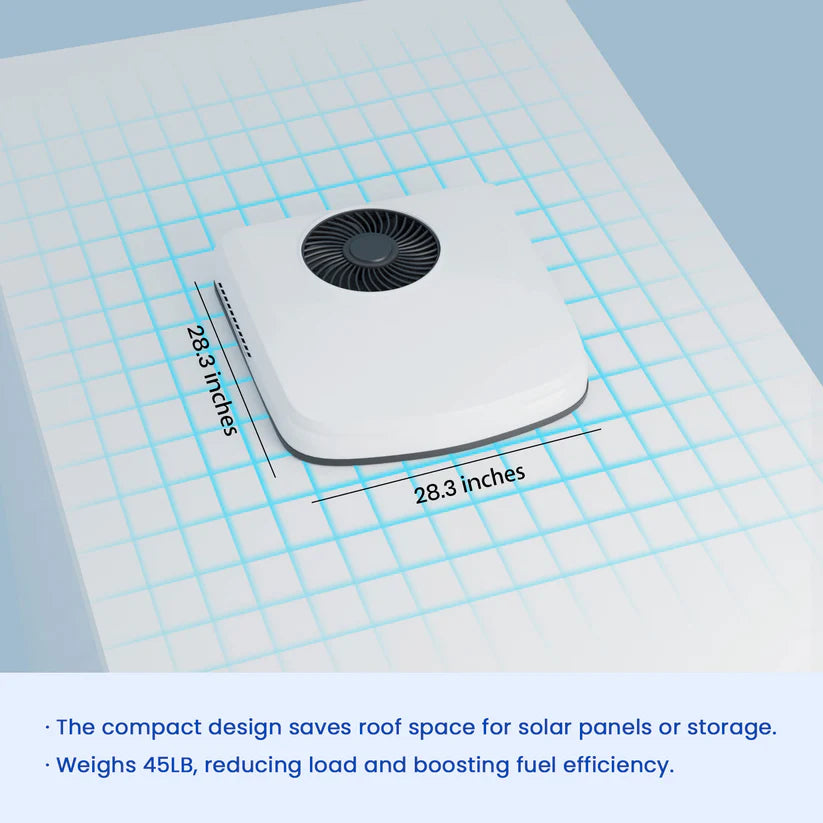 OutEquip Pro Summit 2 – 12V 10,000 BTU Rooftop Air Conditioner with PTC Heat Option