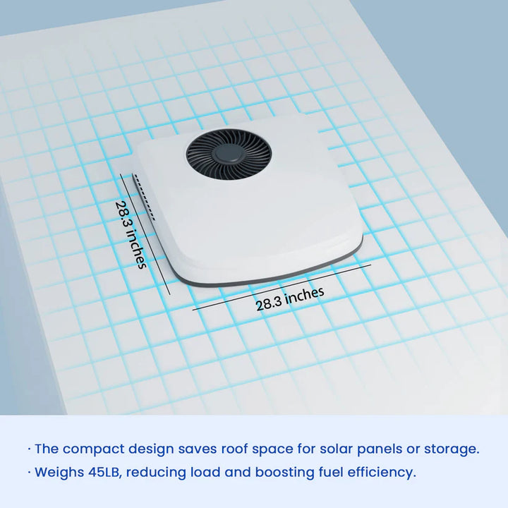 OutEquip Pro Summit 2 – 12V 10,000 BTU Rooftop Air Conditioner with PTC Heat Option