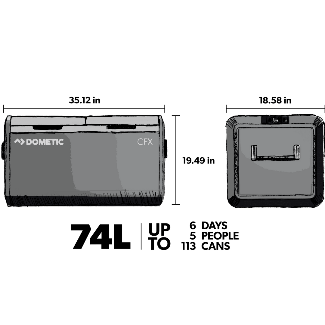 Dometic CFX3 75DZ AC/DC Cooler