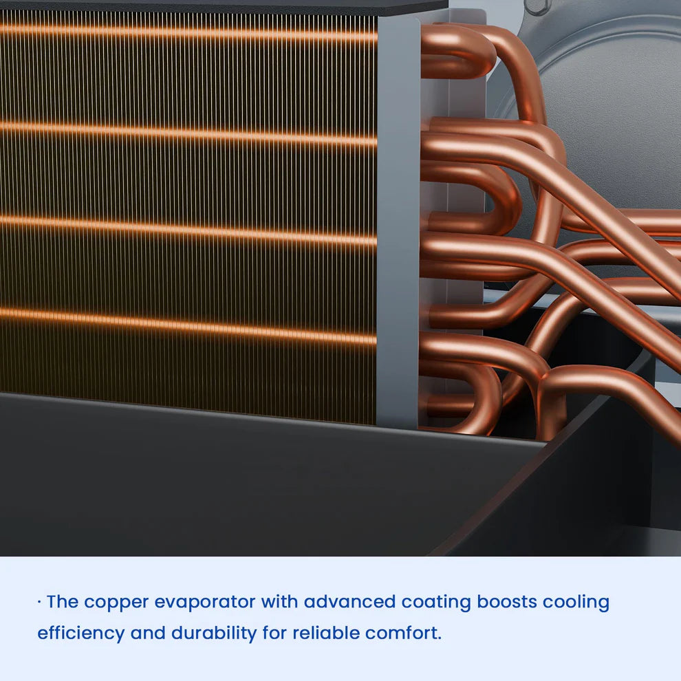 OutEquip 48V Air Conditioner - 11,000 BTU Rooftop Air Conditioner with PTC Heater