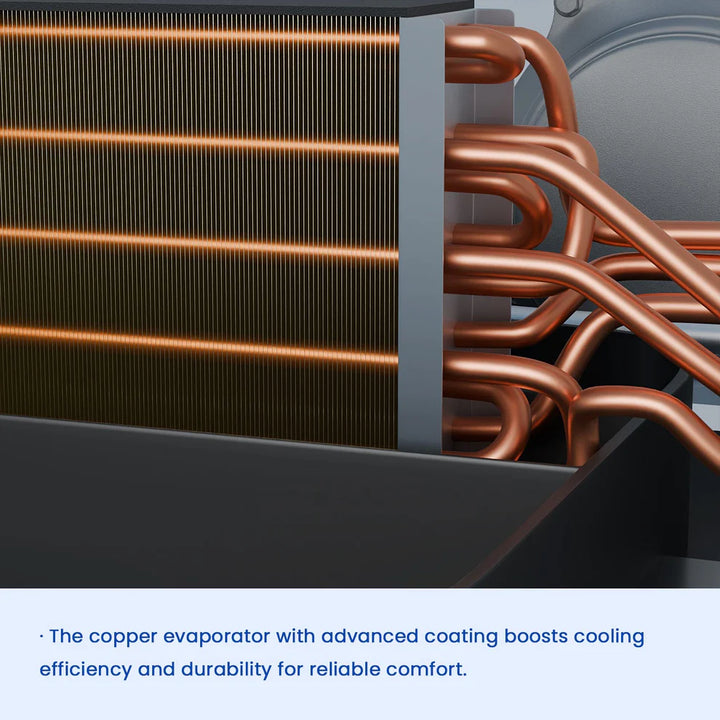 OutEquip 48V Air Conditioner - 11,000 BTU Rooftop Air Conditioner with PTC Heater