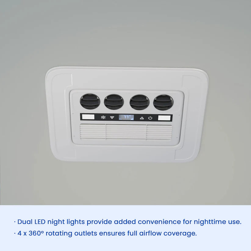 OutEquip Pro Summit 2 – 12V 10,000 BTU Rooftop Air Conditioner with PTC Heat Option