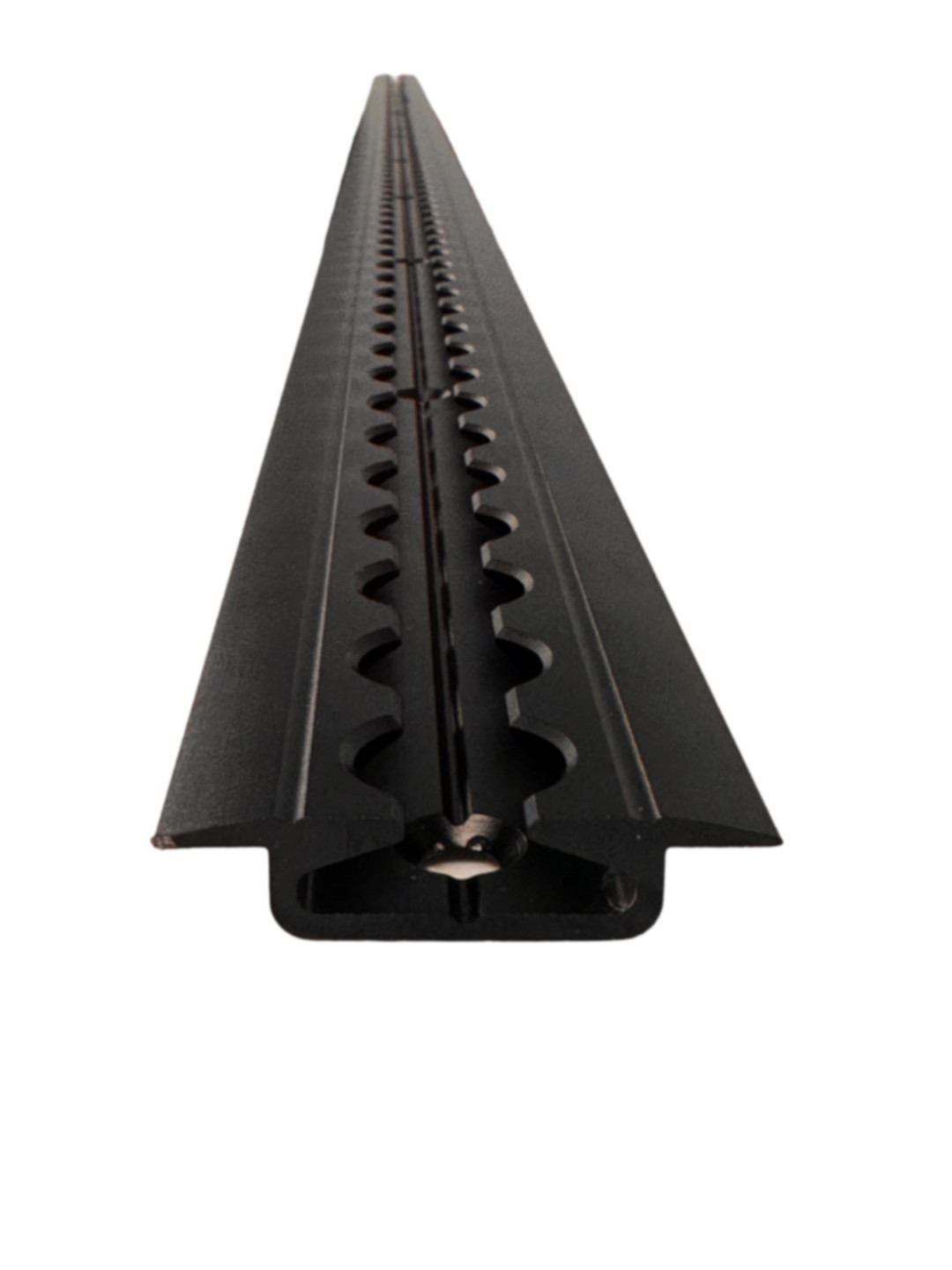 Flanged L Track For Campers - Anodized Matte Black