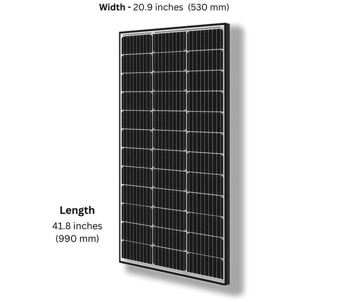 Lumera 100W Bifacial Black Solar Panels